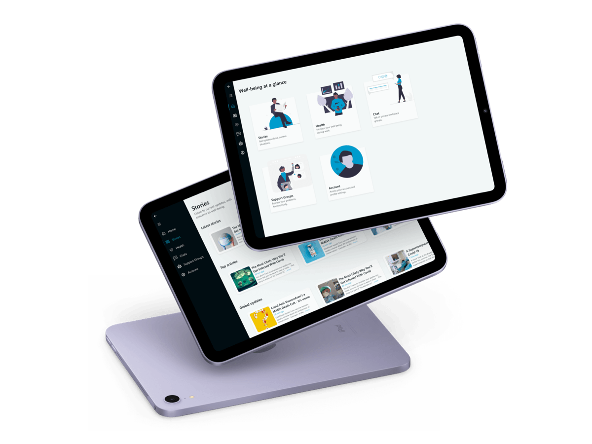 The Jaya app shown on an iPad